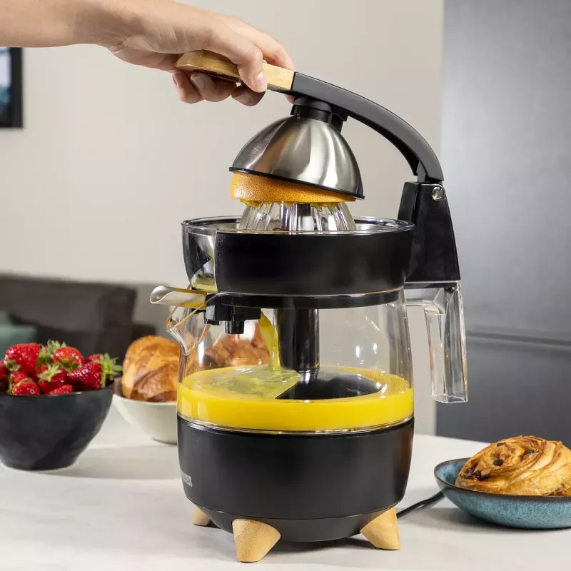 Sitruspuristin Princess 201862 musta läpinäkyvä 1L 300W