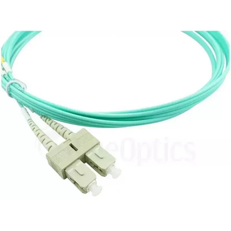 BlueOptics 055702K512000015M-BO Duplex-kuituoptinen kytkentäkaapeli, LC/UPC - SC/UPC, OM3 50/125 µm, 15 m, beige