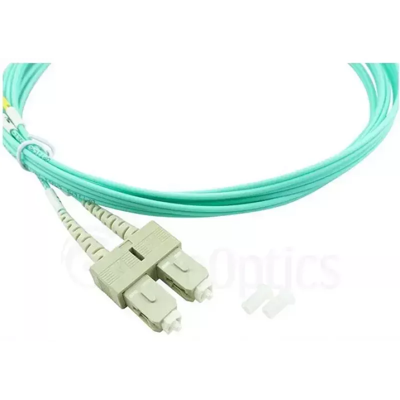 BlueOptics 055702K512000015M-BO Duplex-kuituoptinen kytkentäkaapeli, LC/UPC - SC/UPC, OM3 50/125 µm, 15 m, beige