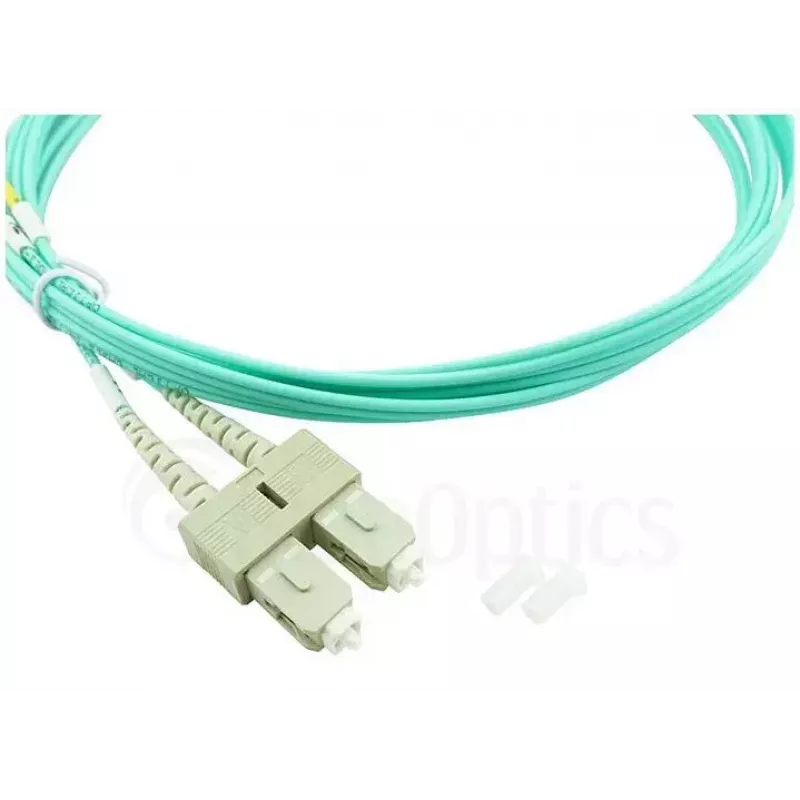 BlueOptics 055702K512000030M-BO Duplex-kuituoptinen kytkentäkaapeli, LC/UPC - SC/UPC, OM3 50/125 µm, 30 m, beige