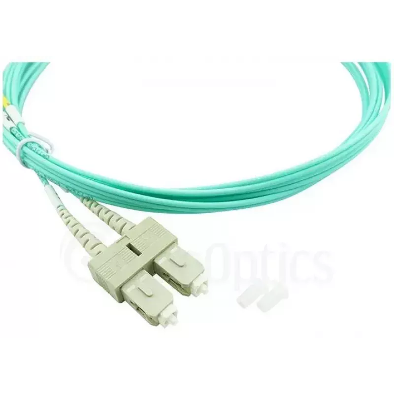 BlueOptics 055702K512000050M-BO Duplex-kuituoptinen kytkentäkaapeli, LC/UPC - SC/UPC, OM3 50/125 µm, 50 m, beige