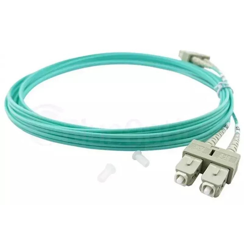 BlueOptics 055702T512000015M-BO Duplex-kuituoptinen kytkentäkaapeli, LC/UPC - SC/UPC, OM3 50/125 µm, 15 m, beige