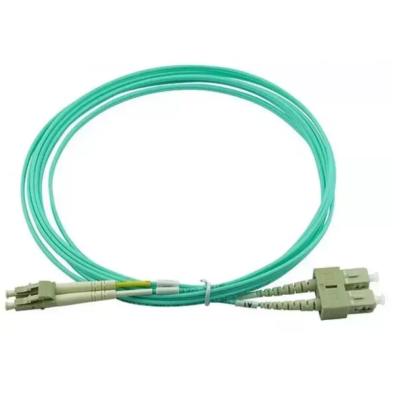BlueOptics 055702T512000015M-BO Duplex-kuituoptinen kytkentäkaapeli, LC/UPC - SC/UPC, OM3 50/125 µm, 15 m, beige