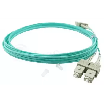 BlueOptics 055702T512000020M-BO Duplex-kuituoptinen kytkentäkaapeli, LC/UPC - SC/UPC, OM3 50/125 µm, 20 m, beige