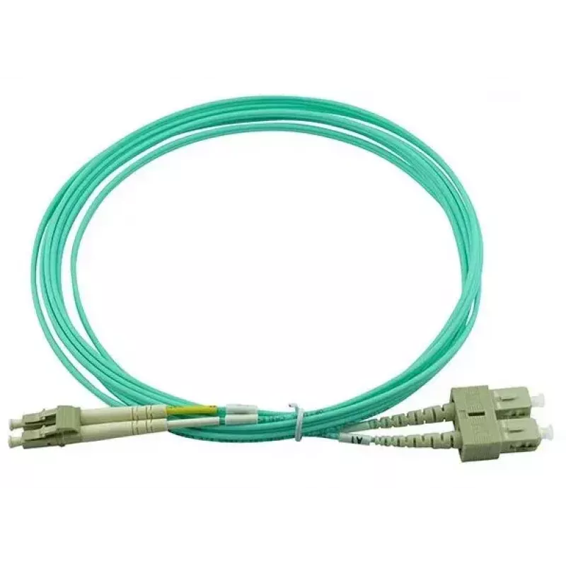 BlueOptics 055702T512000030M-BO Duplex-kuituoptinen kytkentäkaapeli, LC/UPC - SC/UPC, OM3 50/125 µm, 30 m, beige