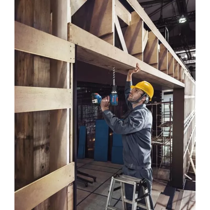 Bosch GSB 18V-65 Professional akkuiskuporakone-ruuvinväännin, 18 V, Solo (ilman akkua ja laturia), L-BOXX, sininen