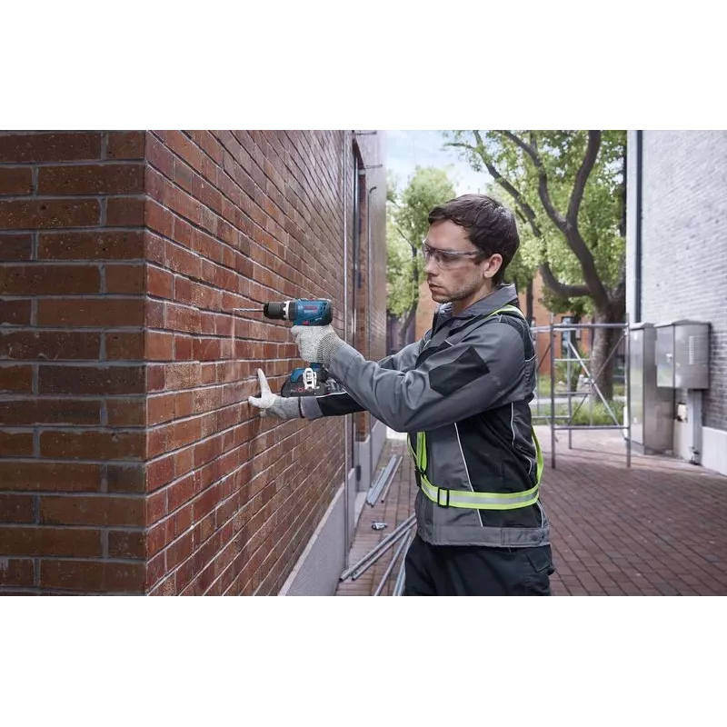 Bosch GSB 18V-65 Professional akkuiskuporakone-ruuvinväännin, 18 V, Solo (ilman akkua ja laturia), L-BOXX, sininen