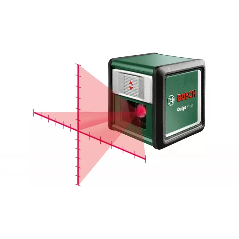 Viiva-/pistelaseri Bosch Quigo Plus enimmäiskantama 12 m itsetasaus ±4°