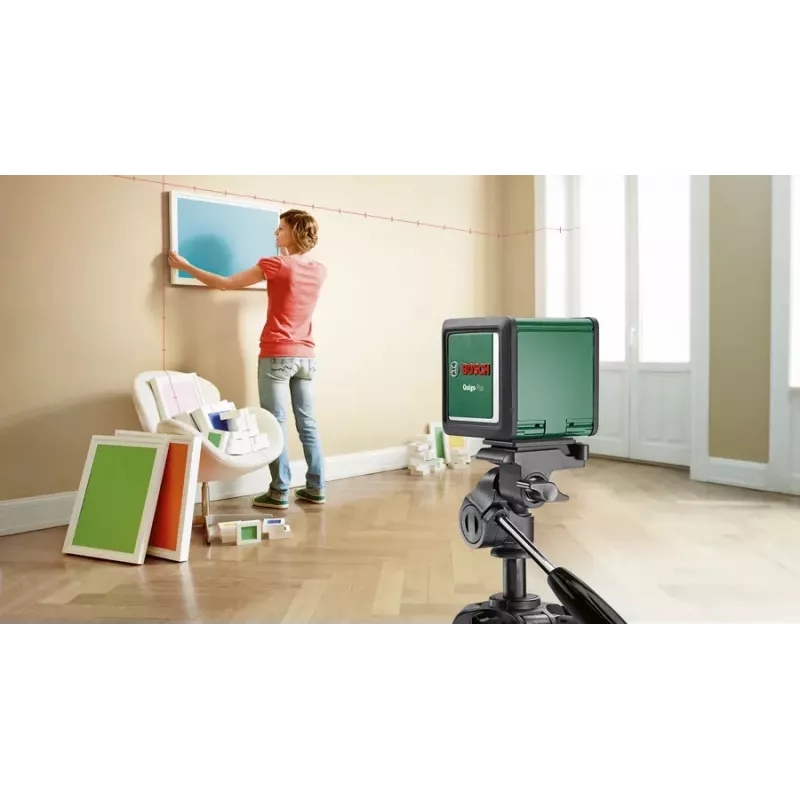 Viiva-/pistelaseri Bosch Quigo Plus enimmäiskantama 12 m itsetasaus ±4°