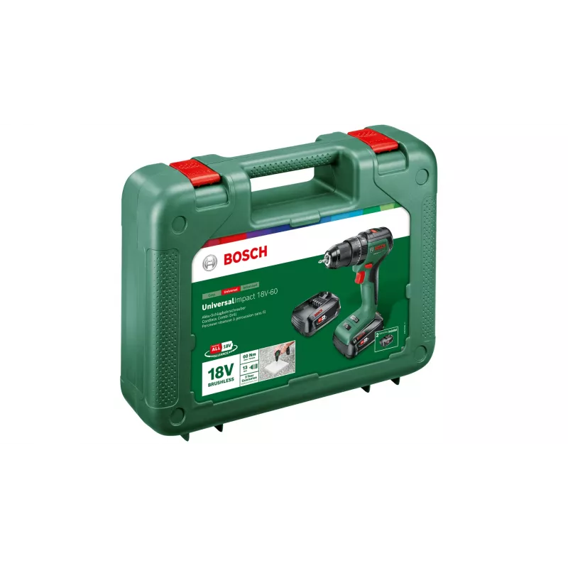 Pistoolikahvaporakone Bosch Universal Impact 18V-60, 1900 kierr./min, 1,3 kg