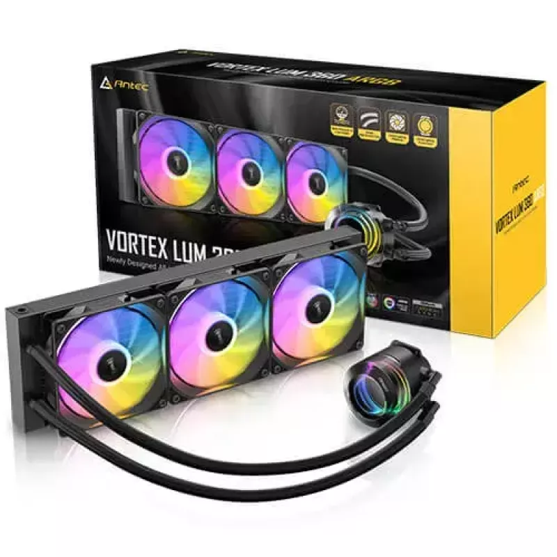 Nestekidenjäähdytyssarja Antec Vortex Lum 360 ARGB 12 cm musta