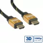 HDMI-kaapeli ROLINE GOLD High Speed Ethernetillä, M/M, 7,5 m
