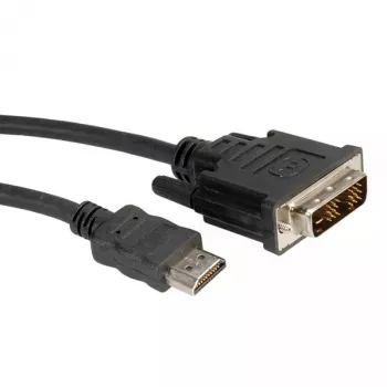 DVI-kaapeli ROLINE DVI (18+1) - HDMI M/M 10 m