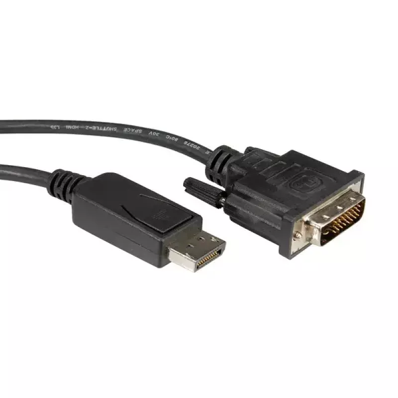 DisplayPort-kaapeli ROLINE DP-DVI (24+1) LSOH M/M 5 m