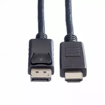 DisplayPort ROLINE 11.44.5782-10 HDTV musta