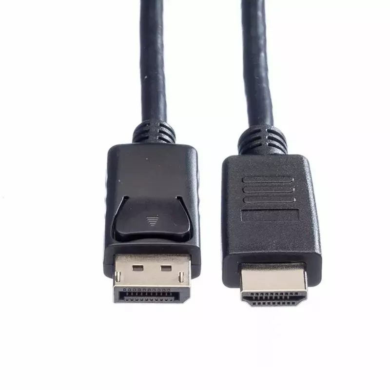 DisplayPort ROLINE 11.44.5782-10 HDTV musta