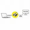 DisplayPort ROLINE 11.44.5782-10 HDTV musta