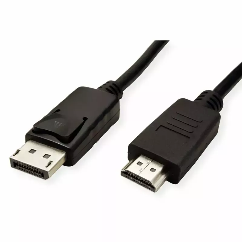 DisplayPort ROLINE 11.44.5782-10 HDTV musta