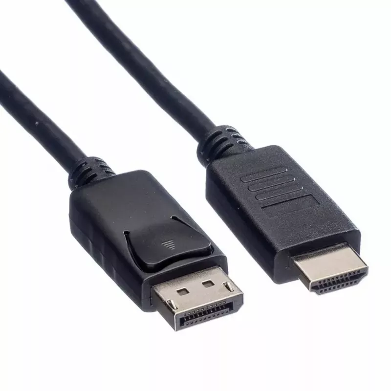 DisplayPort ROLINE 11.44.5782-10 HDTV musta