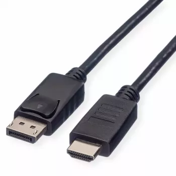 DisplayPort ROLINE 11.44.5782-10 HDTV musta