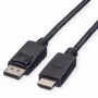 DisplayPort ROLINE 11.44.5782-10 HDTV musta