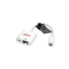 Kaapelisovitin ROLINE 12.02.1100 USB 3.2 Gen 2 Type-C RJ-45 valkoinen