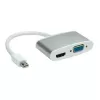 Adapteri Mini DisplayPort - HDMI/VGA ROLINE 12.03.3161