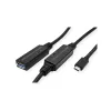 ROLINE USB-kaapeli 12.04.1066 USB 3.2 Gen 1 10 m USB C USB A musta