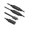 ROLINE USB-kaapeli 12.04.1068 USB 3.2 Gen 1 20 m USB C USB A musta