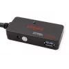 ROLINE USB 3.2 Gen 1 -keskitin 4 porttia toistimella musta 10 m