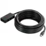 ROLINE USB 3.2 Gen 1 -keskitin 4 porttia toistimella musta 10 m