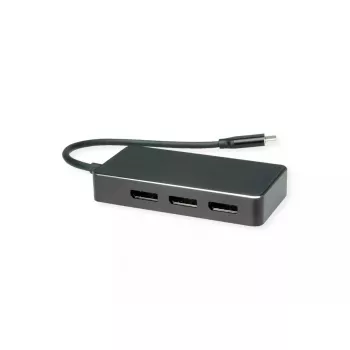 Videokaapeliadapteri VALUE 12.99.1032 0,19 m USB Type-C 3 x DisplayPort musta