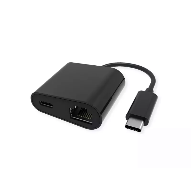 Ethernet-verkkokortti VALUE 12.99.1118 johdollinen USB Type-C musta