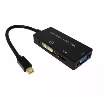 Videokaapeliadapteri VALUE 12.99.3154 Mini DisplayPort HDMI VGA 0,1m musta