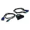 KVM-kytkin ROLINE Star 1 käyttäjä 2 PC:tä audio USB