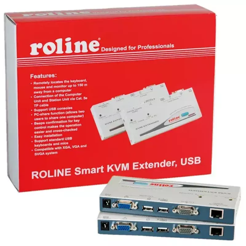 KVM-jatko ROLINE Smart USB 14.01.3249