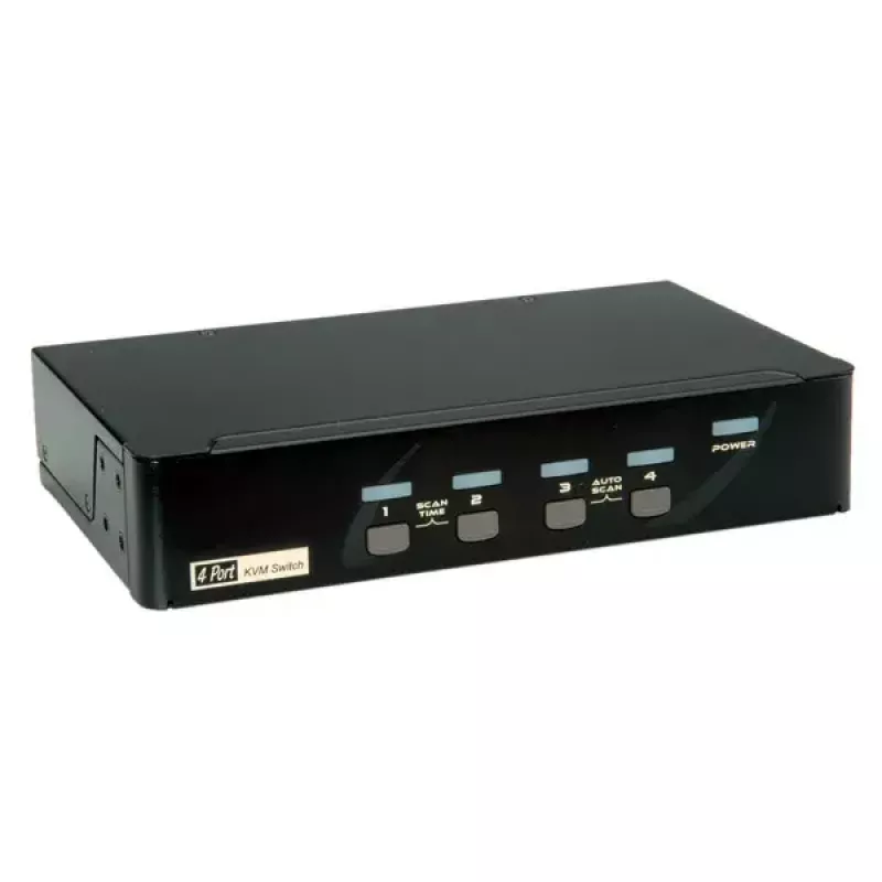 KVM-kytkin ROLINE 1 käyttäjä 4 PC:tä DisplayPort USB-keskitin