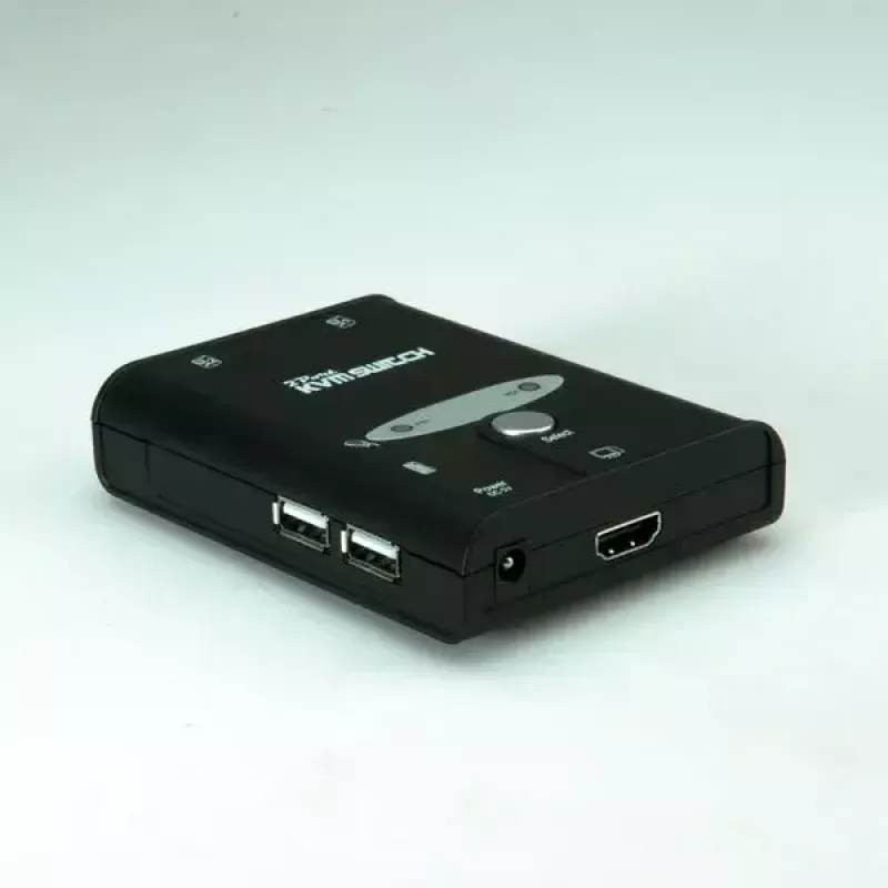 KVM-kytkin VALUE Star 1U 2 PC:tä HDMI USB