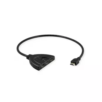 VALUE HDMI-vaihtokytkin 14.99.3567, HDMI, 4K (3840x2160) 60 Hz, 3 tuloa, musta