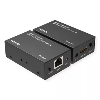 VALUE 14.99.3569 HDMI-jatkolaite kierretyllä parikaapelilla, 60 m