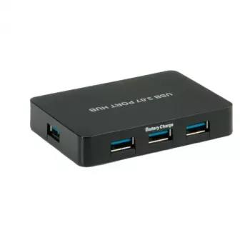 USB-keskitin VALUE USB 3.0 -pöytäkeskitin 7 porttia verkkolaitteella