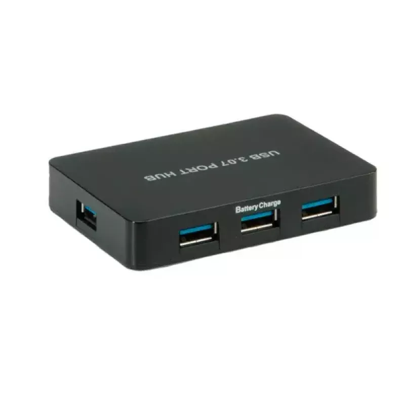 USB-keskitin VALUE USB 3.0 -pöytäkeskitin 7 porttia verkkolaitteella