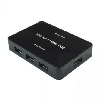 USB-keskitin VALUE USB 3.0 -pöytäkeskitin 7 porttia verkkolaitteella