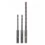Porasarja Bosch 1 617 000 118 3 kpl SDS Plus 5,0 mm 6,0 mm 8,0 mm