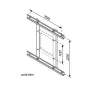 VESA-sovitin ROLINE 100x100-100x200/200x200 säädettävä hopea