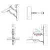 Seinäkiinnitteinen työasema VALUE Pneumatic