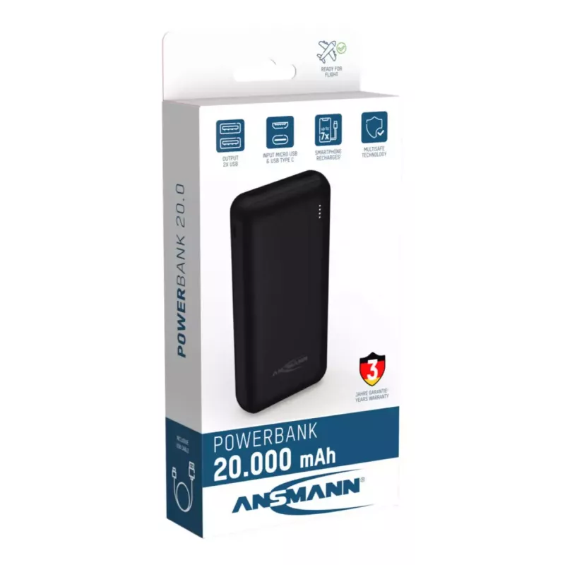 Ansmann PB212 kannettava akku 20000 mAh