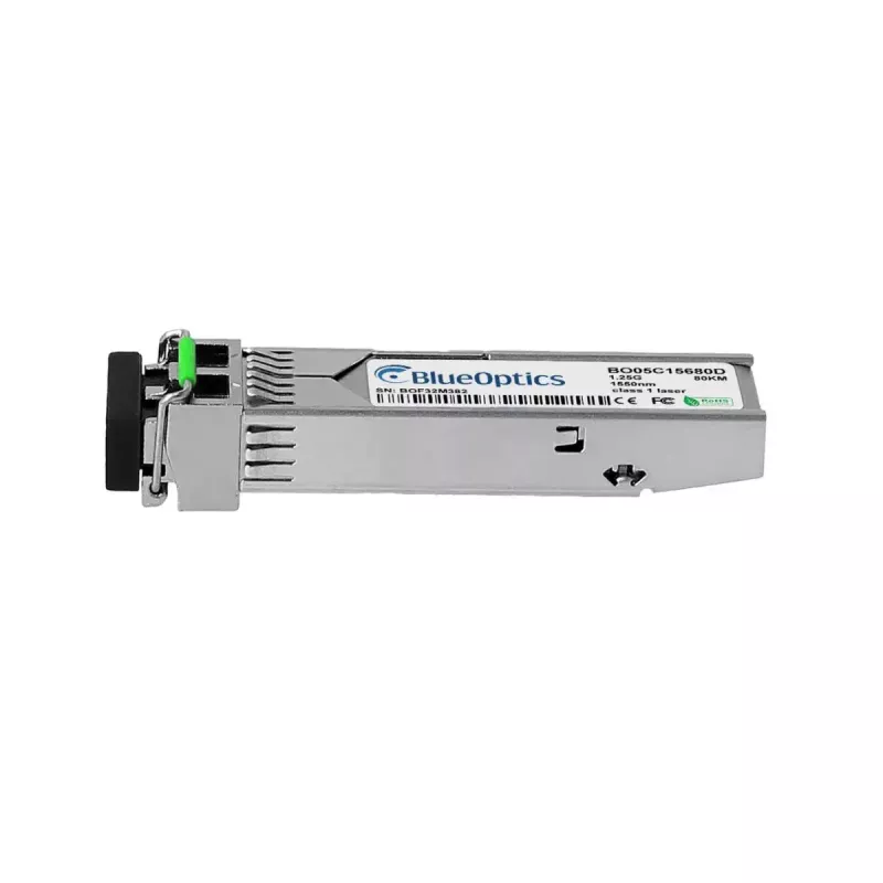 BlueOptics 1G-SFP-LHA-OM-T-BO SFP-lähetinvastaanotinmoduuli, Extreme Networks 1G-SFP-LHA-OM-T -yhteensopiva, 1000BASE-ZX, yksimuoto, 1550 nm, 70 km, LC Duplex, DDM
