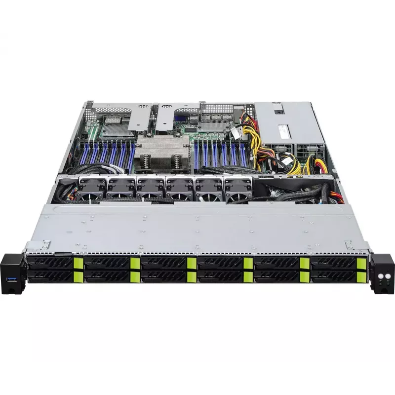 Tietokonekotelo ASRock 1U12E-GENOA/2L2T rack (1U) harmaa