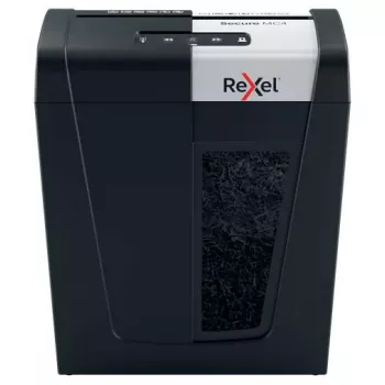 Rexel Secure MC4 asiakirjasilppuri mikrosilppu 60 dB musta, hopea